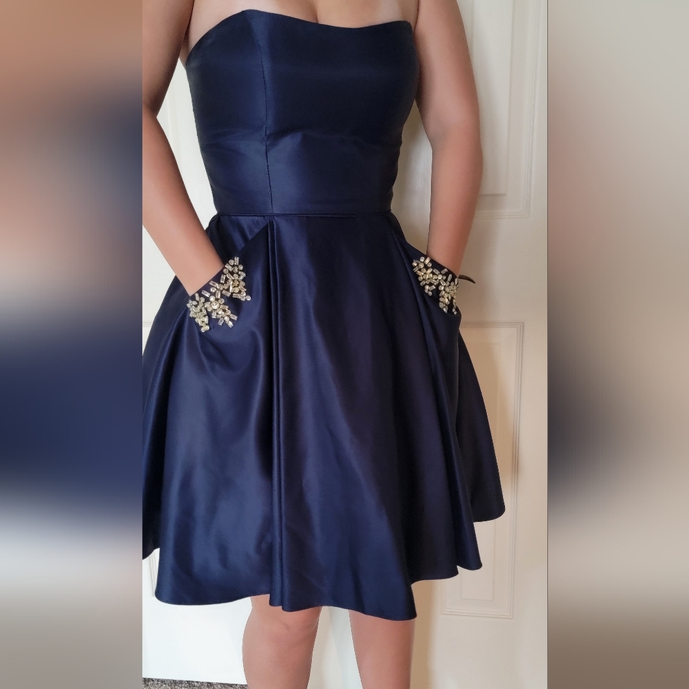 Royal Blue Dress with pockets